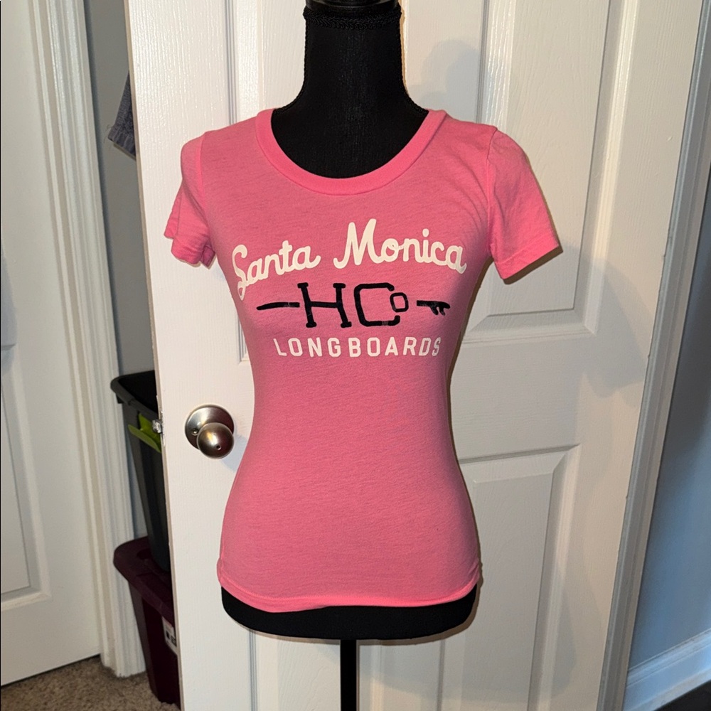 🖤HOLLISTER VINTAGE PINK LOGO TOP SIZE S🖤